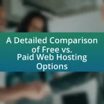 A Detailed Comparison of Free vs. Paid Web Hosting Options
